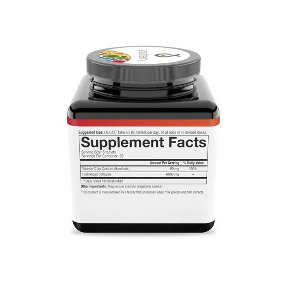 Youtheory Collagen Tablets 2 Pack 160 tablets per bottle 6000 mg - Picture 2 of 3